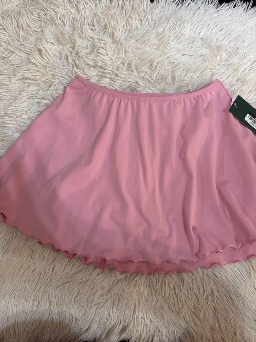 Target Pink Circle Skirt with Lettuce Hem